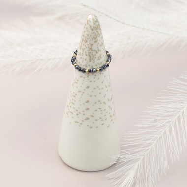 Pierścionek -  Hematyt grafitowy