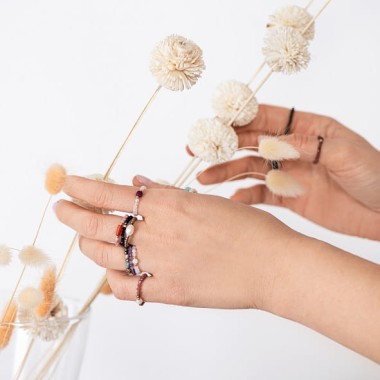 Pierścionek - Granat