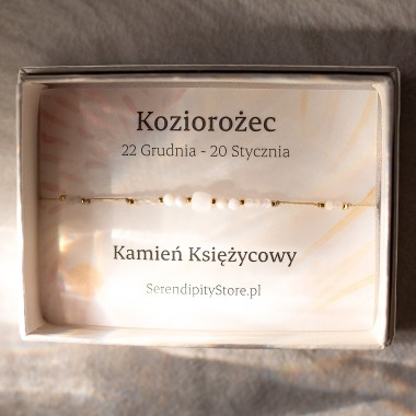 Bransoletka dla Koziorożca - Kamień Księżycowy